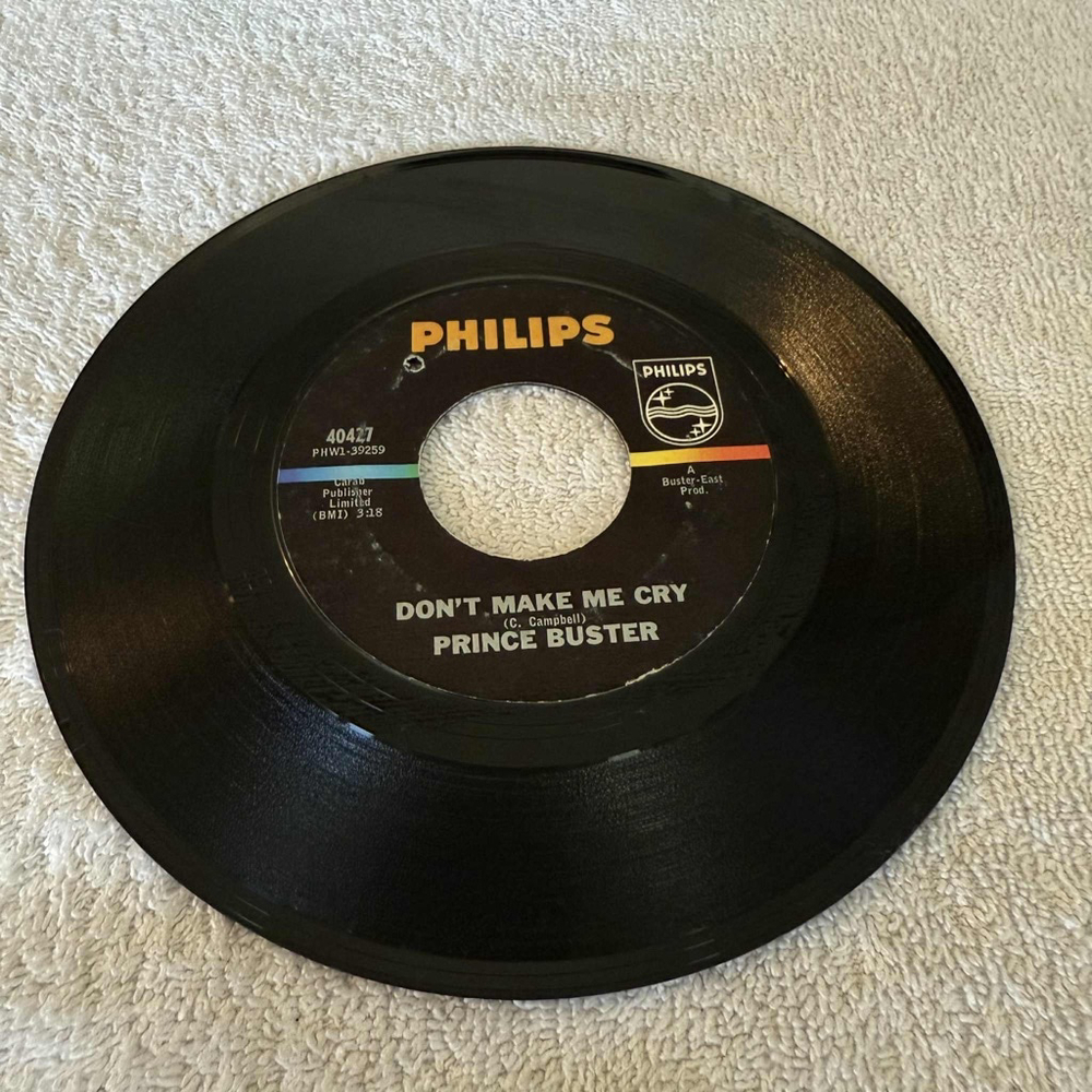 Philips Prince Buster Don't Make Me Cry & Ten Commandments 7-inch Vinyl Record